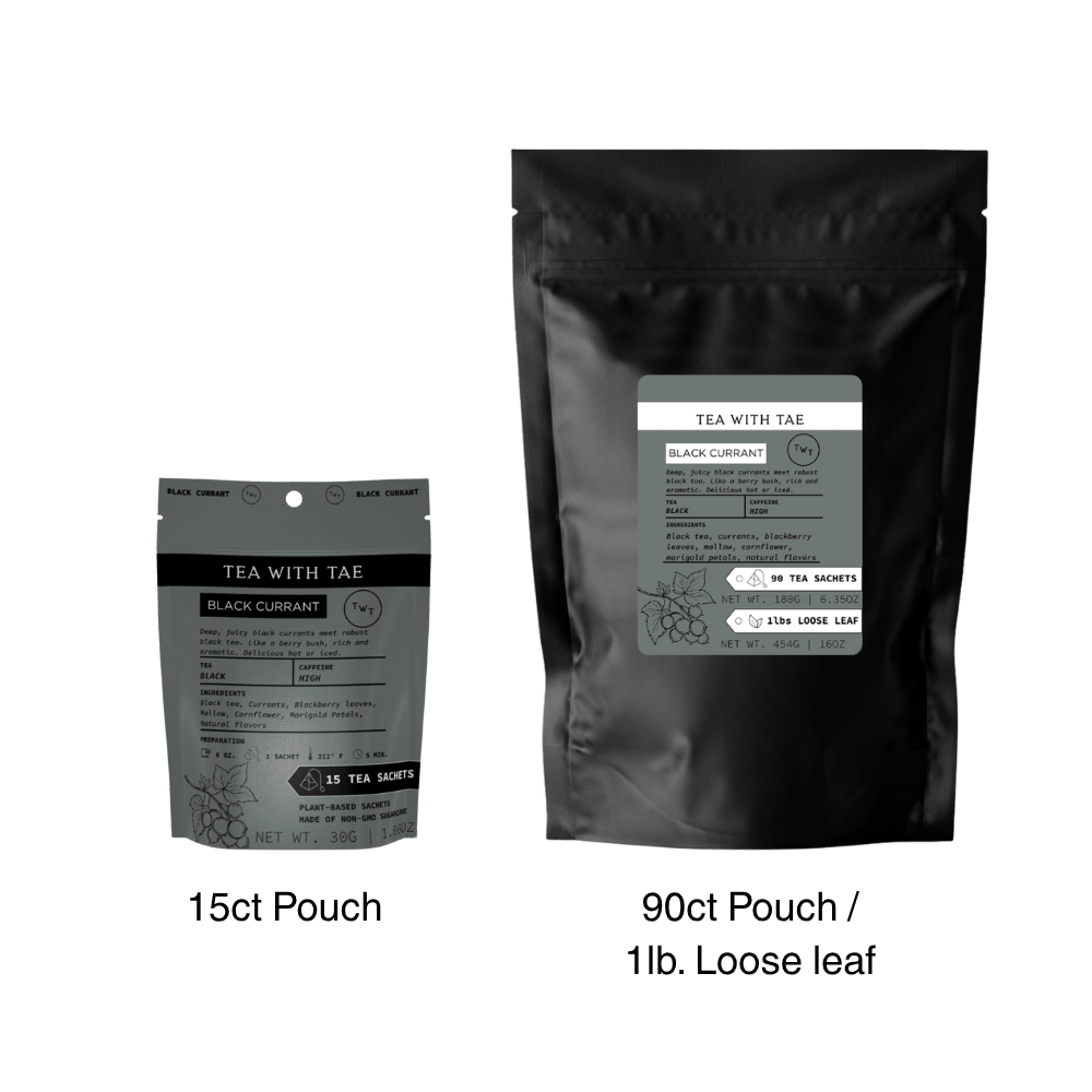 Tea with Tae Black Currant Hot Tea Pouch