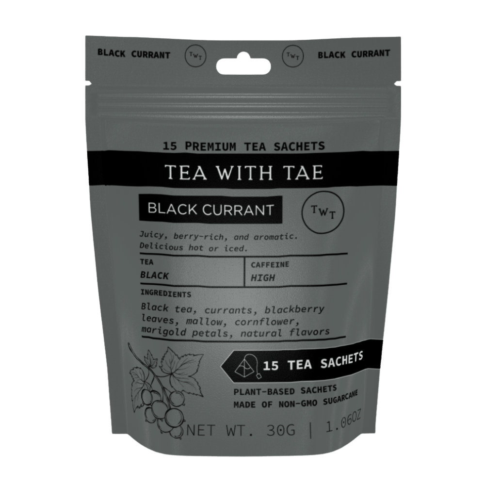 Tea with Tae Black Currant Hot Tea Pouch