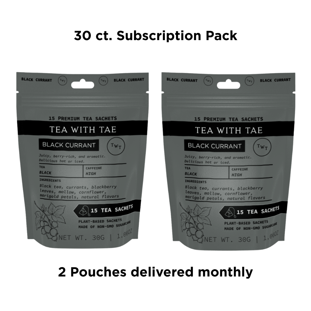 Tea with Tae Black Currant Hot Tea Pouch