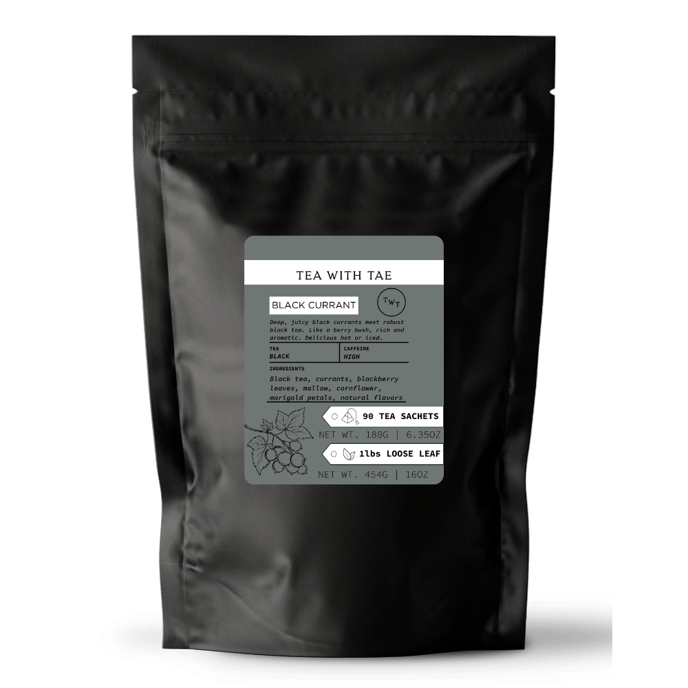 Tea with Tae Black Currant Hot Tea Pouch