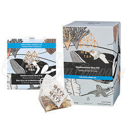 Culinary Teas Mediterranean Blue Herbal Tea (25 Loose-Leaf Pyramid Teabags Carton)