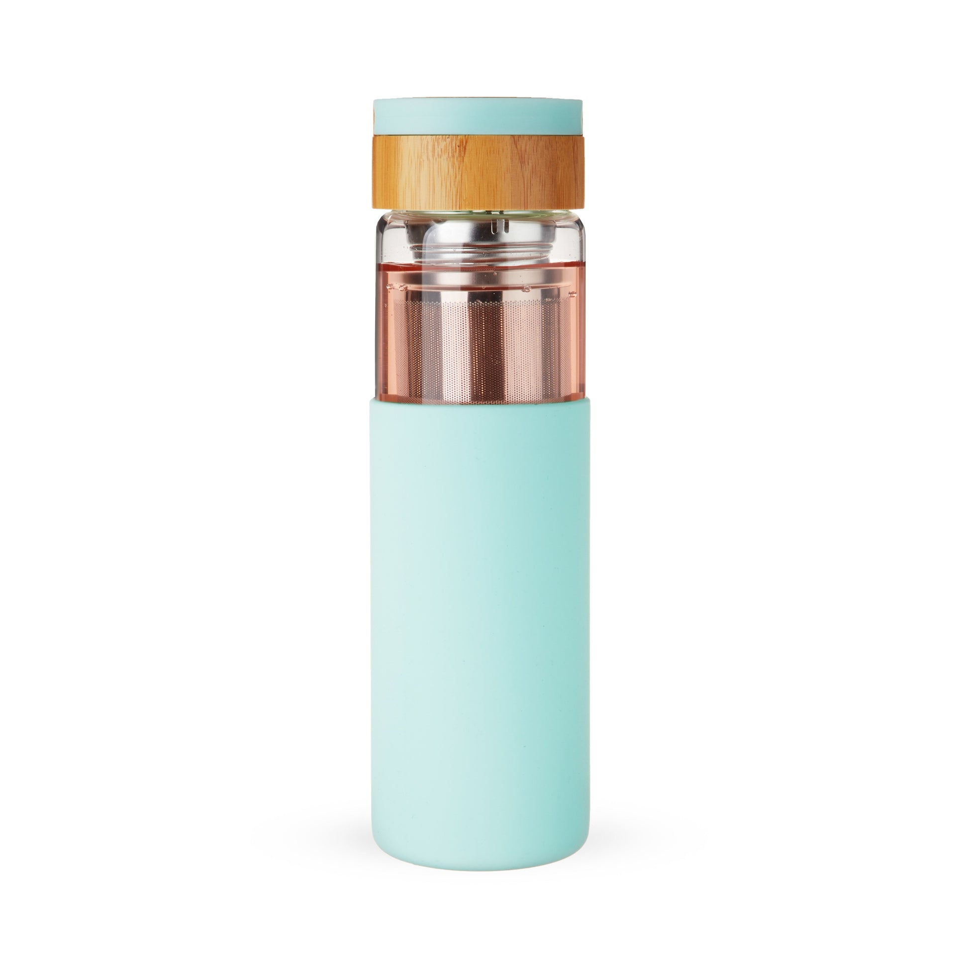 Pinky Up Dana Glass Travel Mug in Turquoise