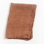 Creative Women Stone Washed Linen Tea Towel - Terracotta
