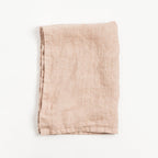 Creative Women Stone Washed Linen Tea Towel - Blush