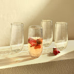 Pebbled Large Glasses - Set of 4