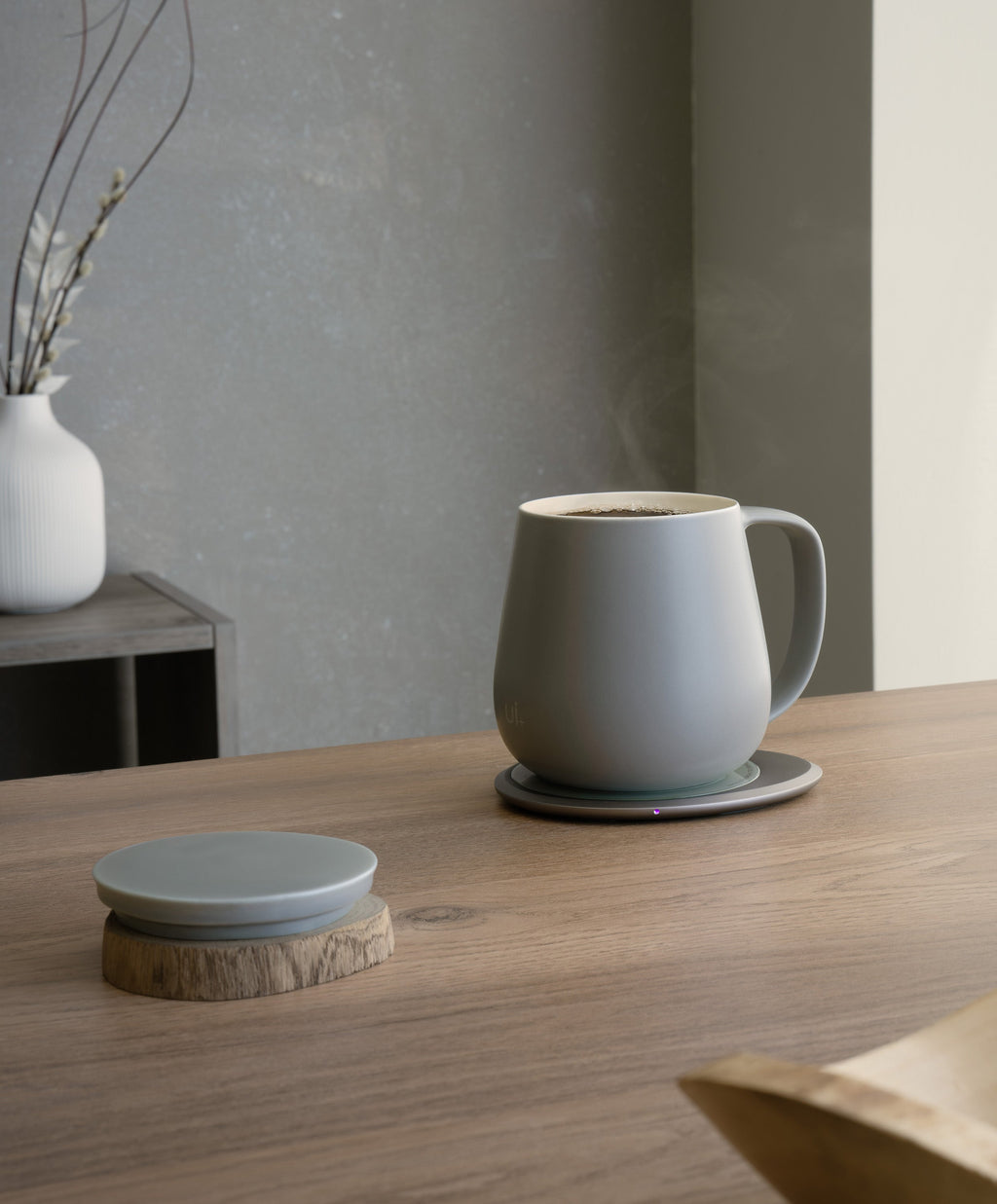 OHOM Ui+ Self-heating Mug Set - Soft Gray