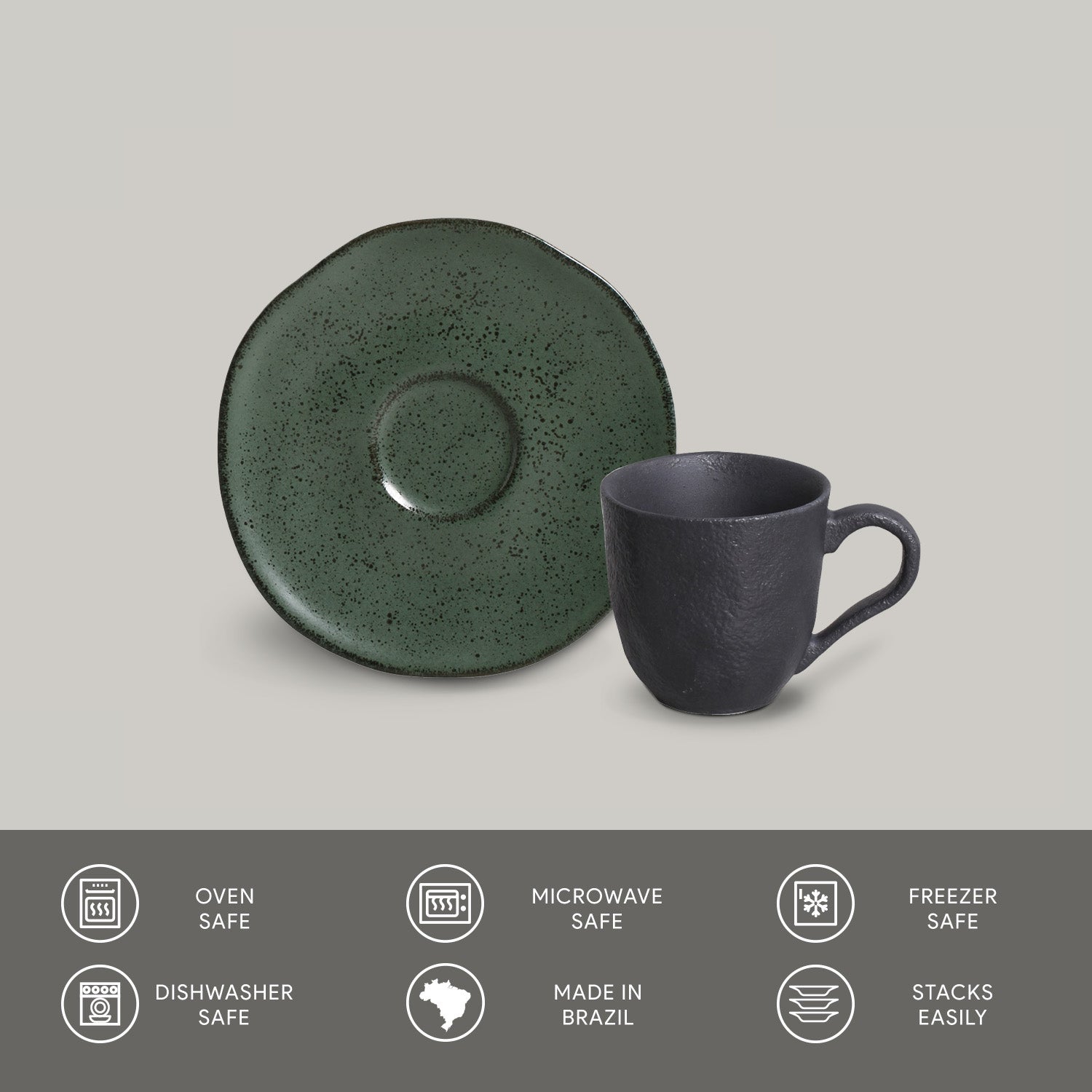 Porto Brasil Cup & Saucer Set of 6