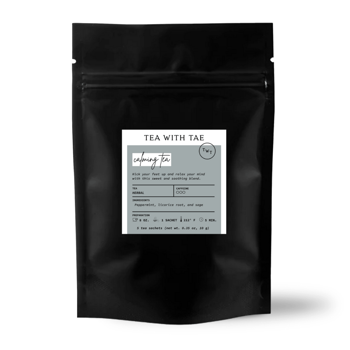 Tea with Tae Calming Tea 5ct. Pouch