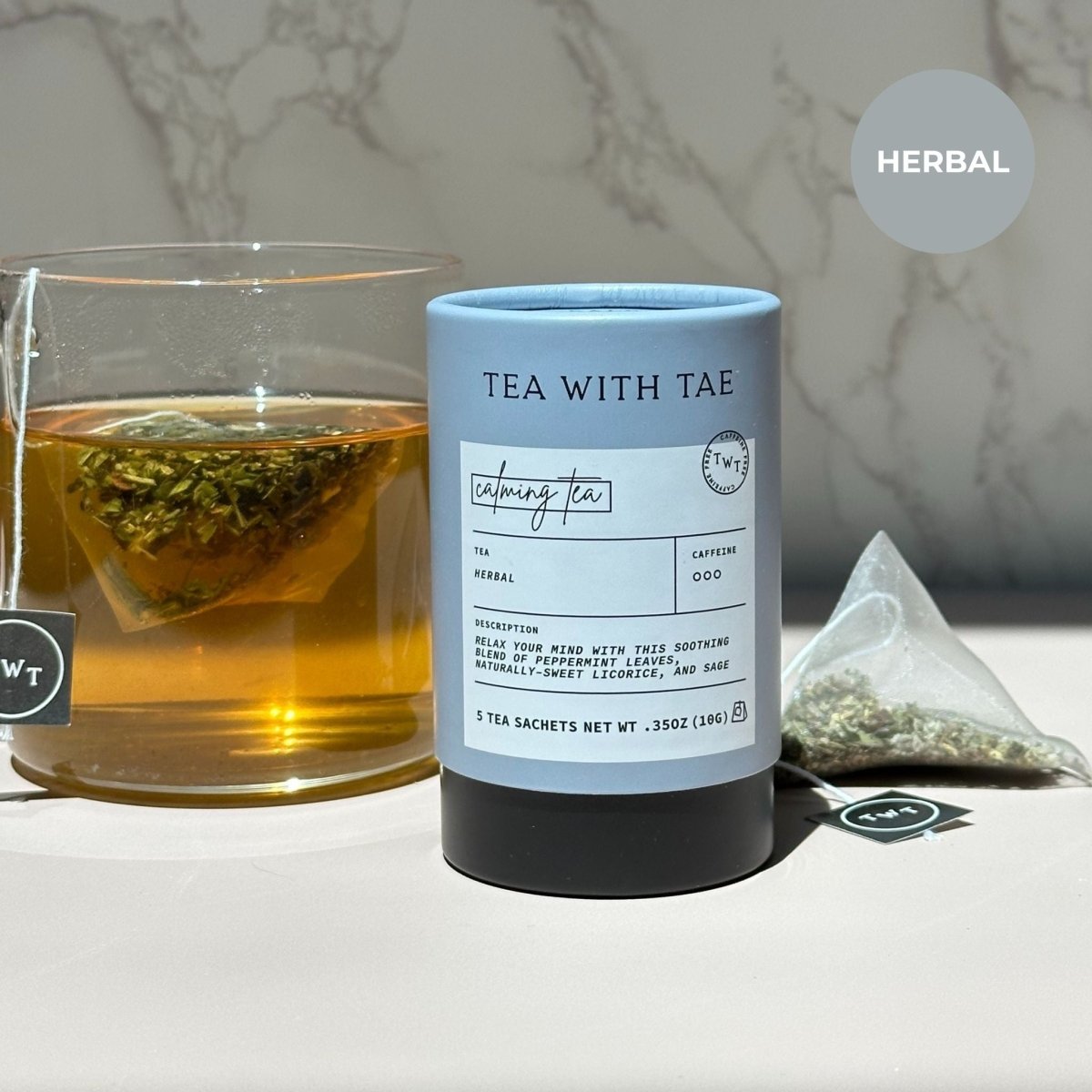 Tea with Tae Calming Tea Mini Tea Tube (5 tea bags)