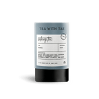 Tea with Tae Calming Tea Mini Tea Tube (5 tea bags) featuring eco-friendly sachets with peppermint, licorice, and sage blend.