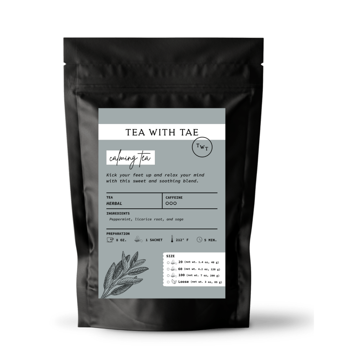 Tea with Tae Calming Tea Pouch