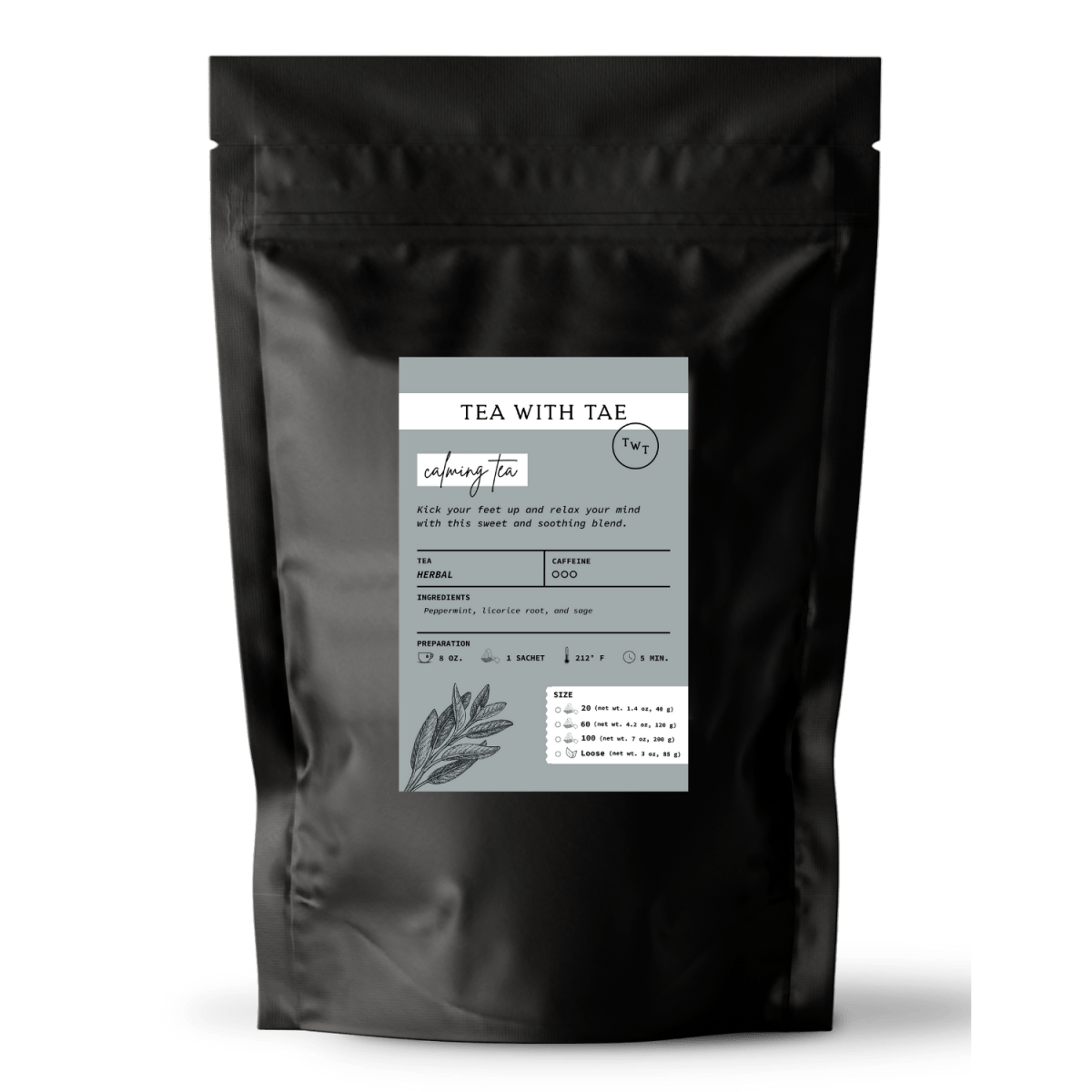Tea with Tae Calming Tea Pouch