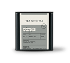Tea with Tae Calming Tea Tin Gift (20 tea sachets) featuring eco-friendly tea sachets in a biodegradable tin.