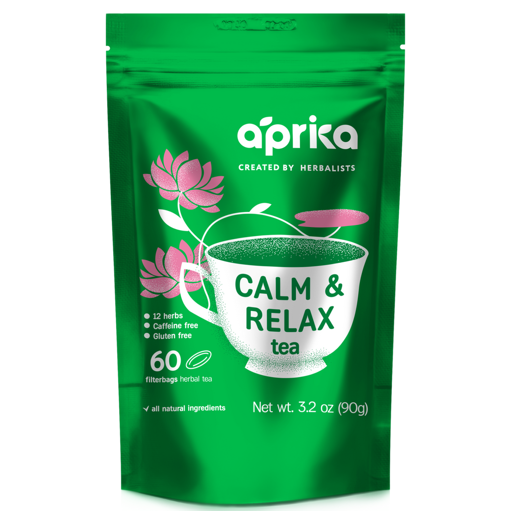 Aprika Life Calm and Relax Herbal Tea, 60 Bags