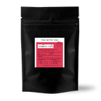 Tea with Tae Caribbean Cooler Iced Herbal Tea Sampler Pouch (2 Pillow Bags) displayed, featuring a vibrant tea blend packaging.