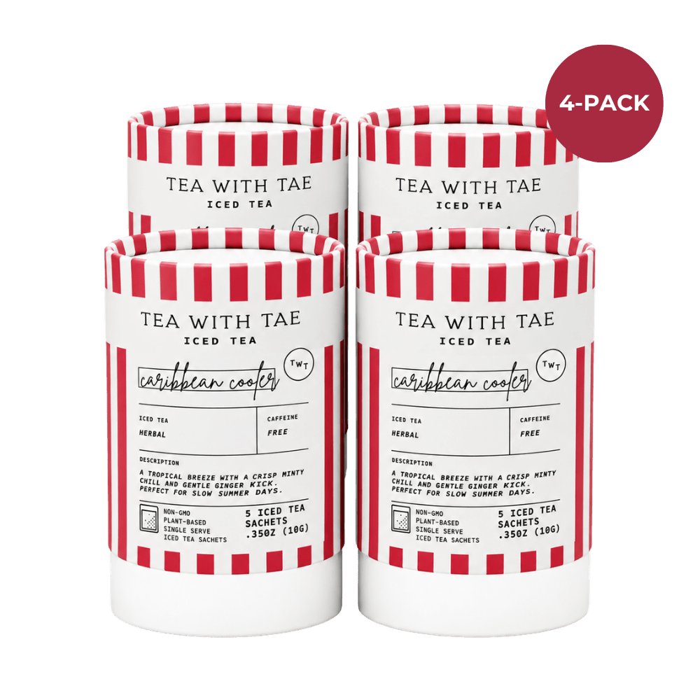 Tea with Tae Caribbean Cooler Iced Mini Tea Tube (5 iced sachets) Herbal Tea