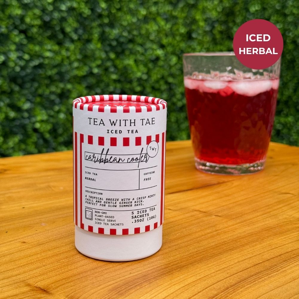 Tea with Tae Caribbean Cooler Iced Mini Tea Tube (5 iced sachets) Herbal Tea