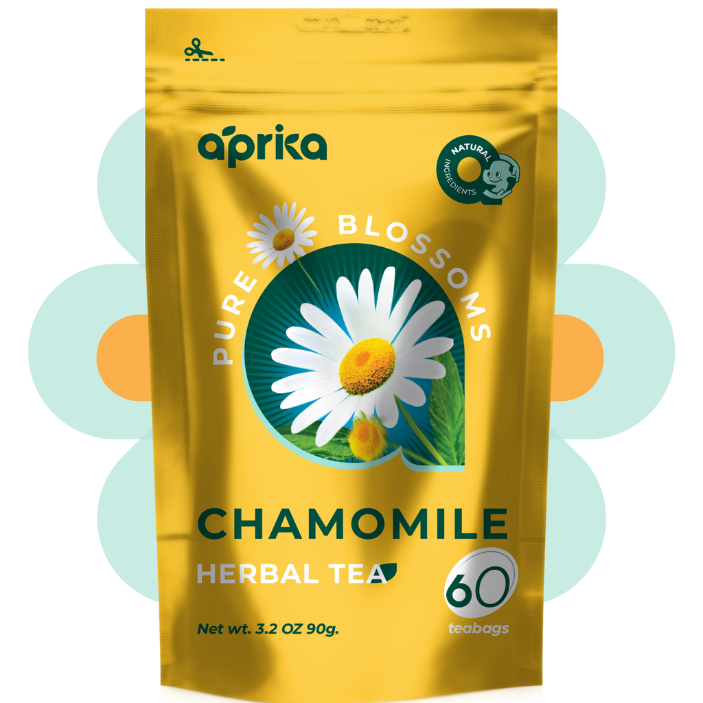 Aprika Life 100% Pure Chamomile Herbal Tea, 60 Bags
