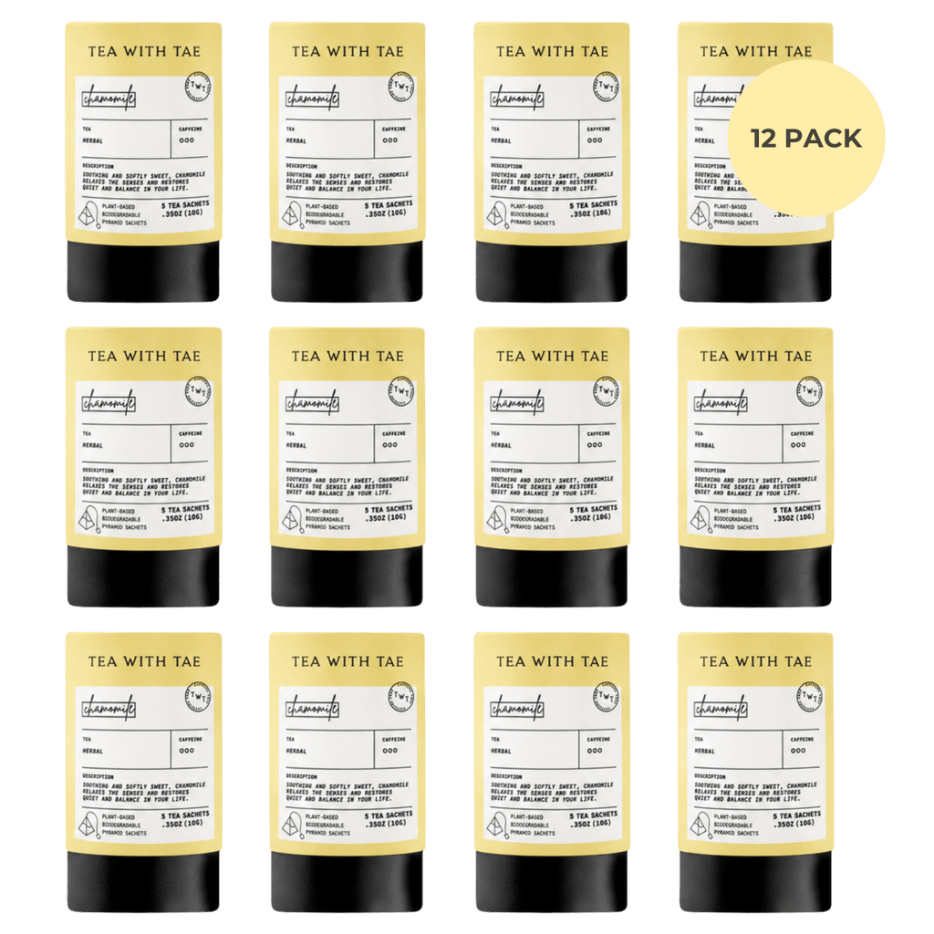 Tea with Tae Chamomile Mini Tea Tube (5 tea bags) Herbal Tea