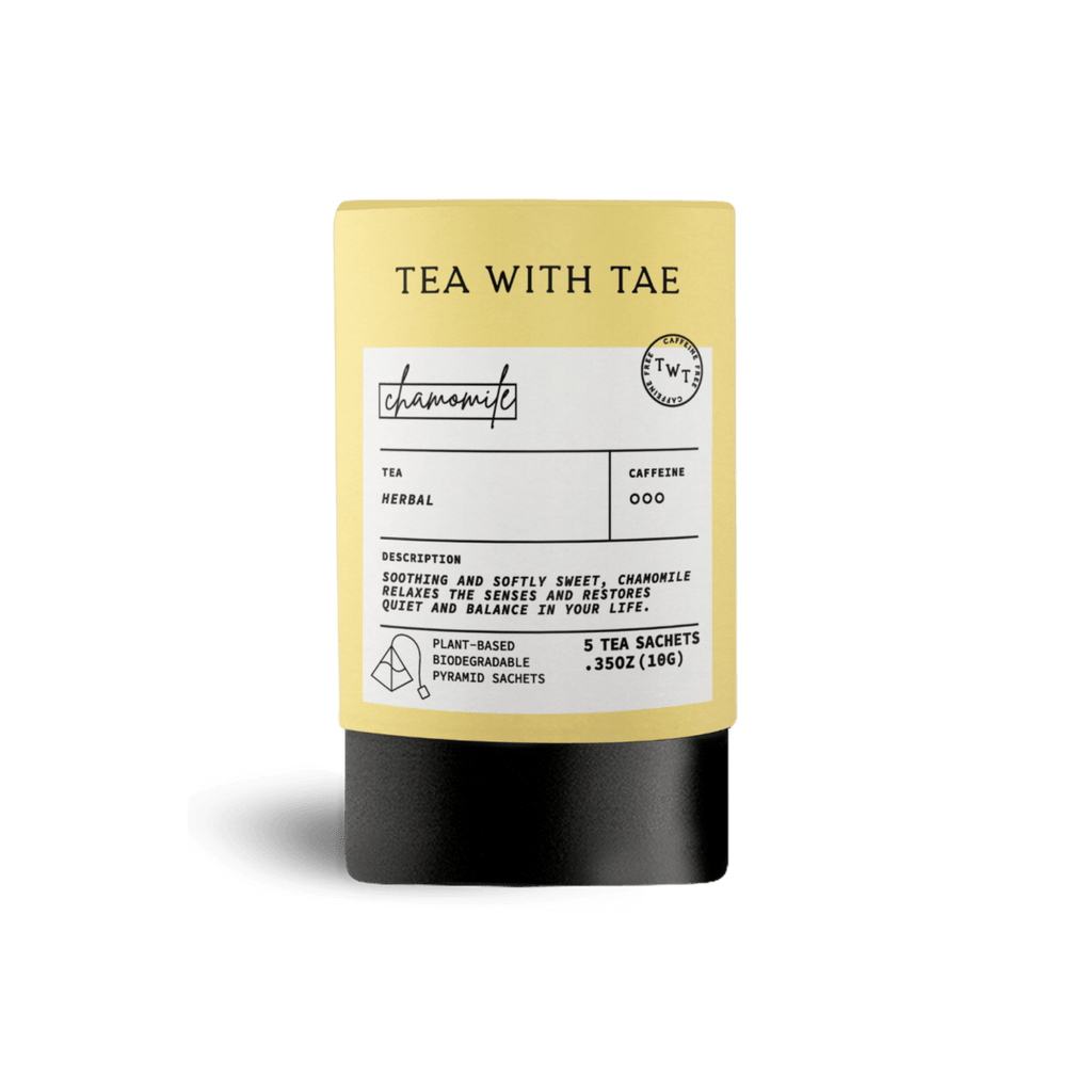 Tea with Tae Chamomile Mini Tea Tube (5 tea bags) Herbal Tea