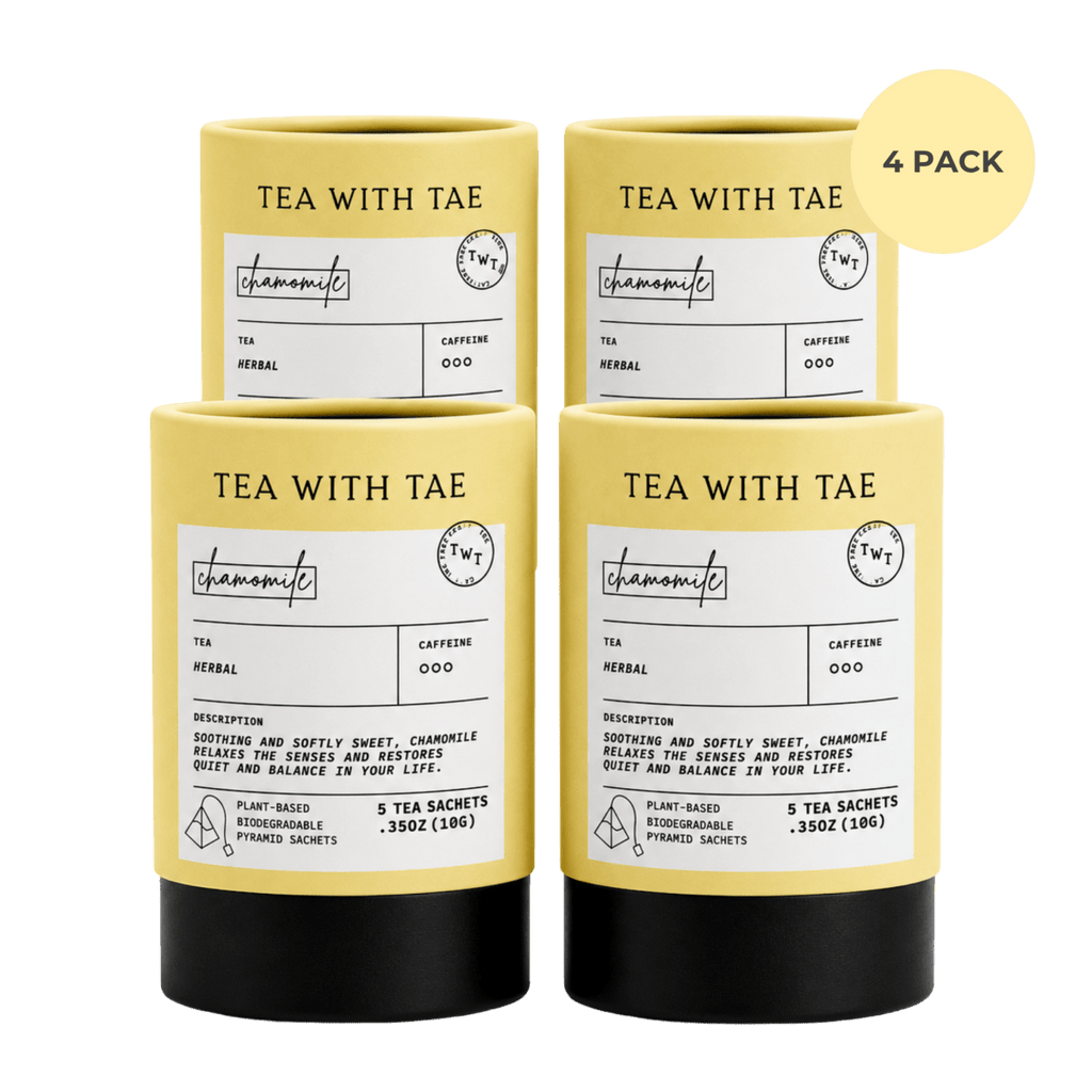 Tea with Tae Chamomile Mini Tea Tube (5 tea bags) Herbal Tea