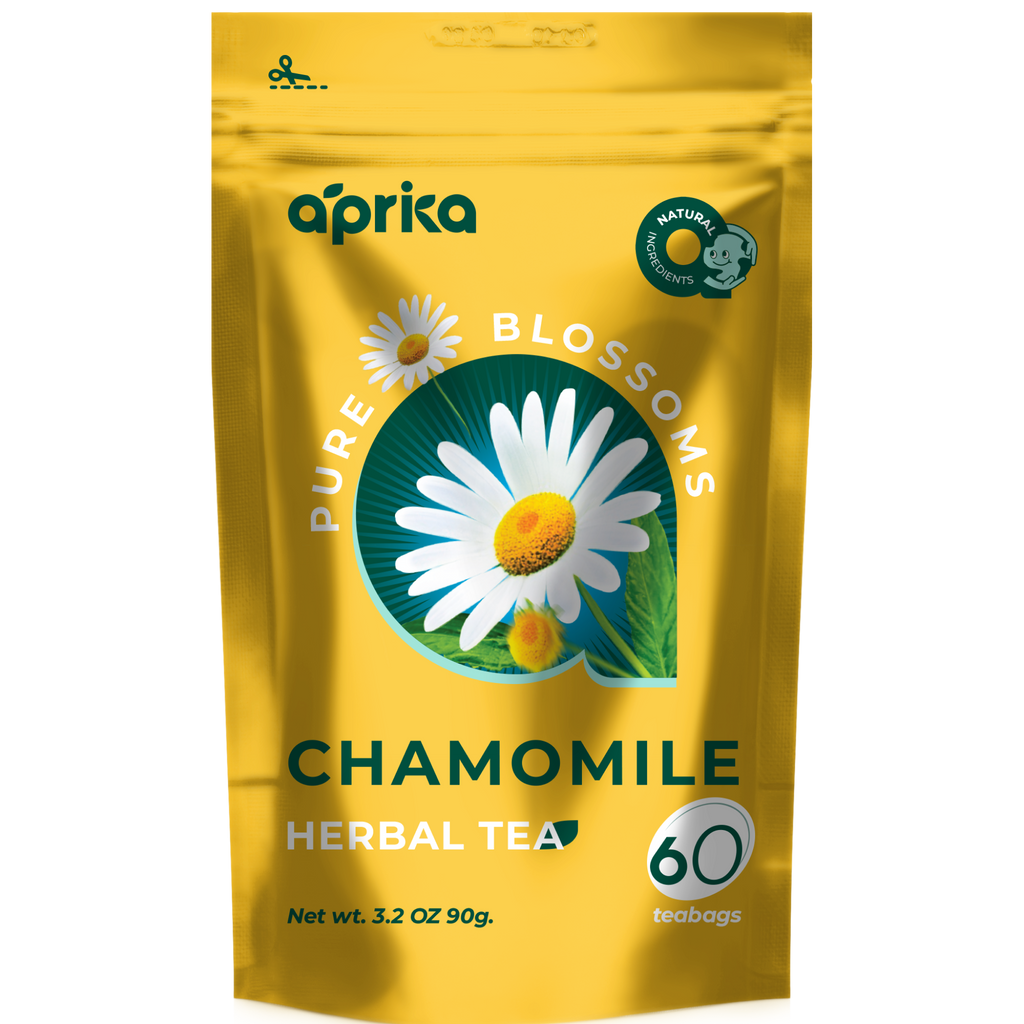 Aprika Life 100% Pure Chamomile Herbal Tea, 60 Bags