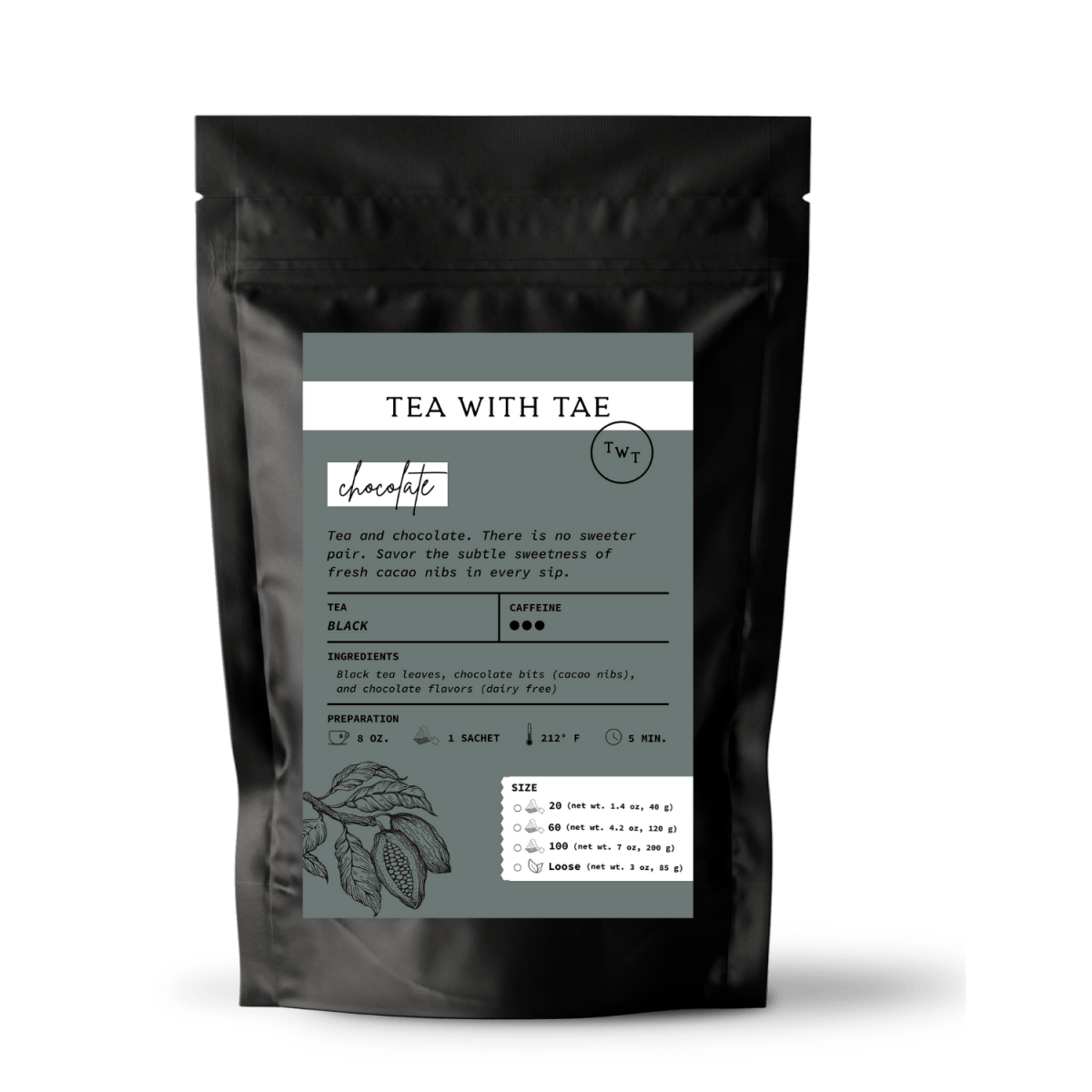 Tea with Tae Chocolate Tea Pouch