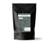Tea with Tae Chocolate Tea Pouch featuring a chocolate tea blend, packaged in a resealable pouch
