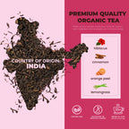 Gardenika Cinnamon Hibiscus Loose Tea, Heart Health & Antioxidant Rich - Caffeine Free - 55+ Cups - USDA Organic & Kosher - 4 oz (113g)