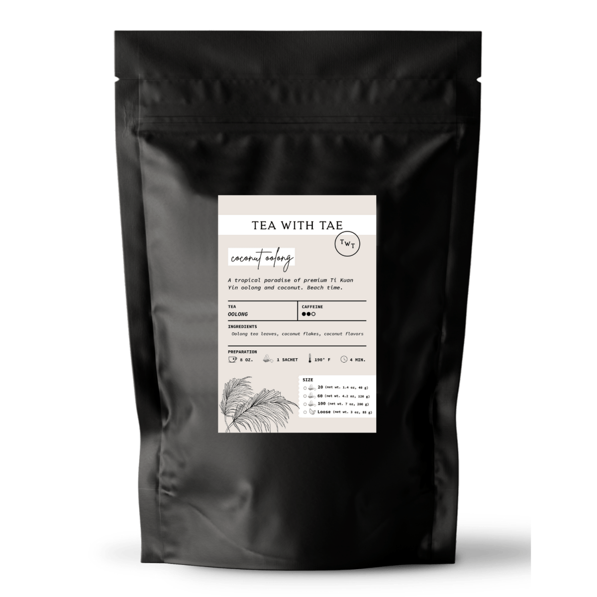 Tea with Tae Coconut Oolong Pouch