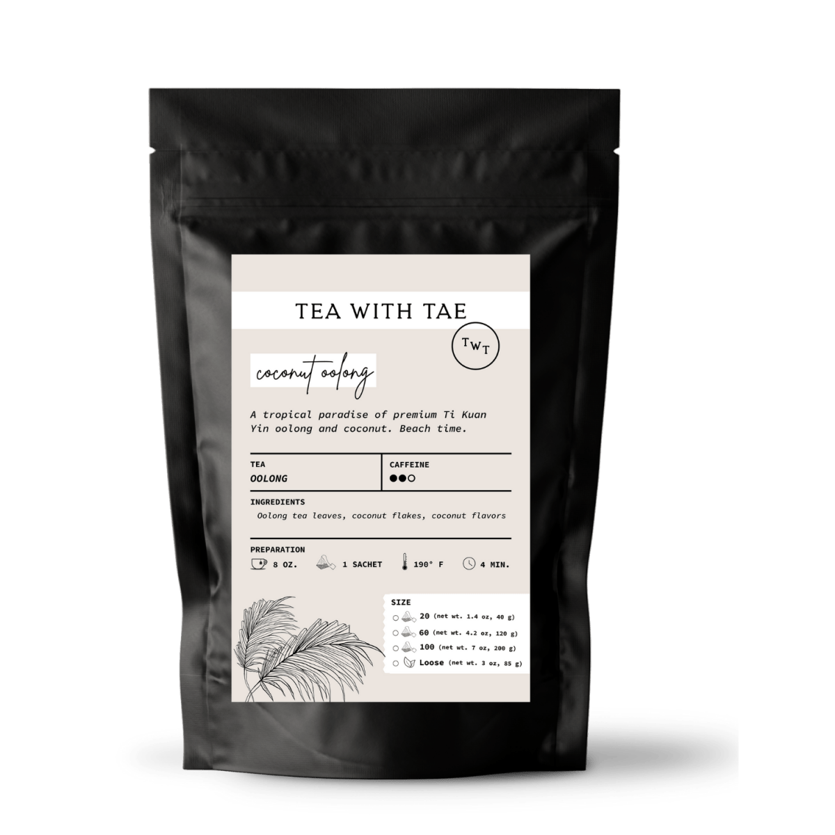 Tea with Tae Coconut Oolong Pouch