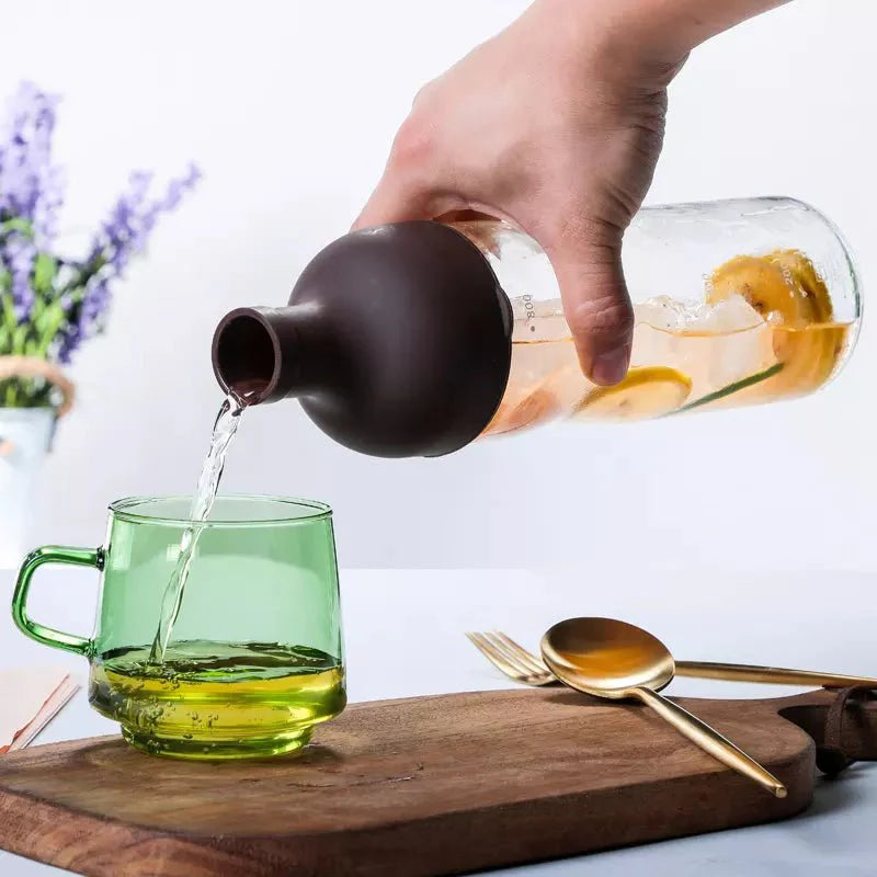 Cold Brew Infuser Bottle by Nepal Tea, featuring a sleek design for brewing coffee or tea with ease.