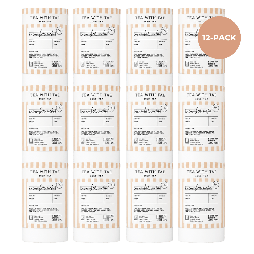 Tea with Tae Cucumber Melon Green Iced Mini Tea Tube (5 iced sachets)