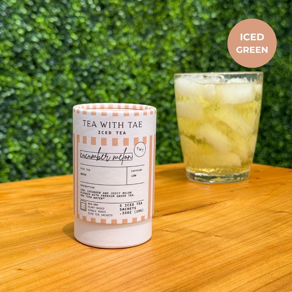 Tea with Tae Cucumber Melon Green Iced Mini Tea Tube (5 iced sachets)