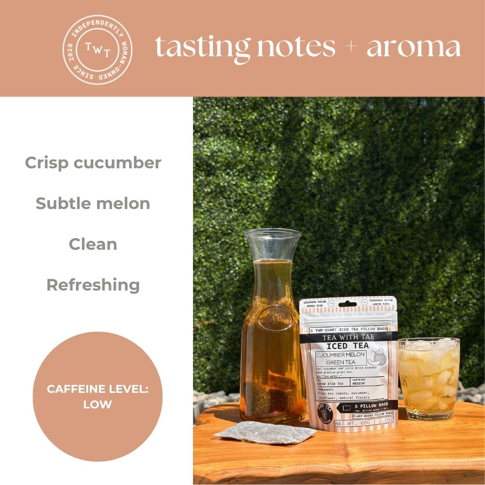 Tea with Tae Cucumber Melon Green Iced Tea Pouch