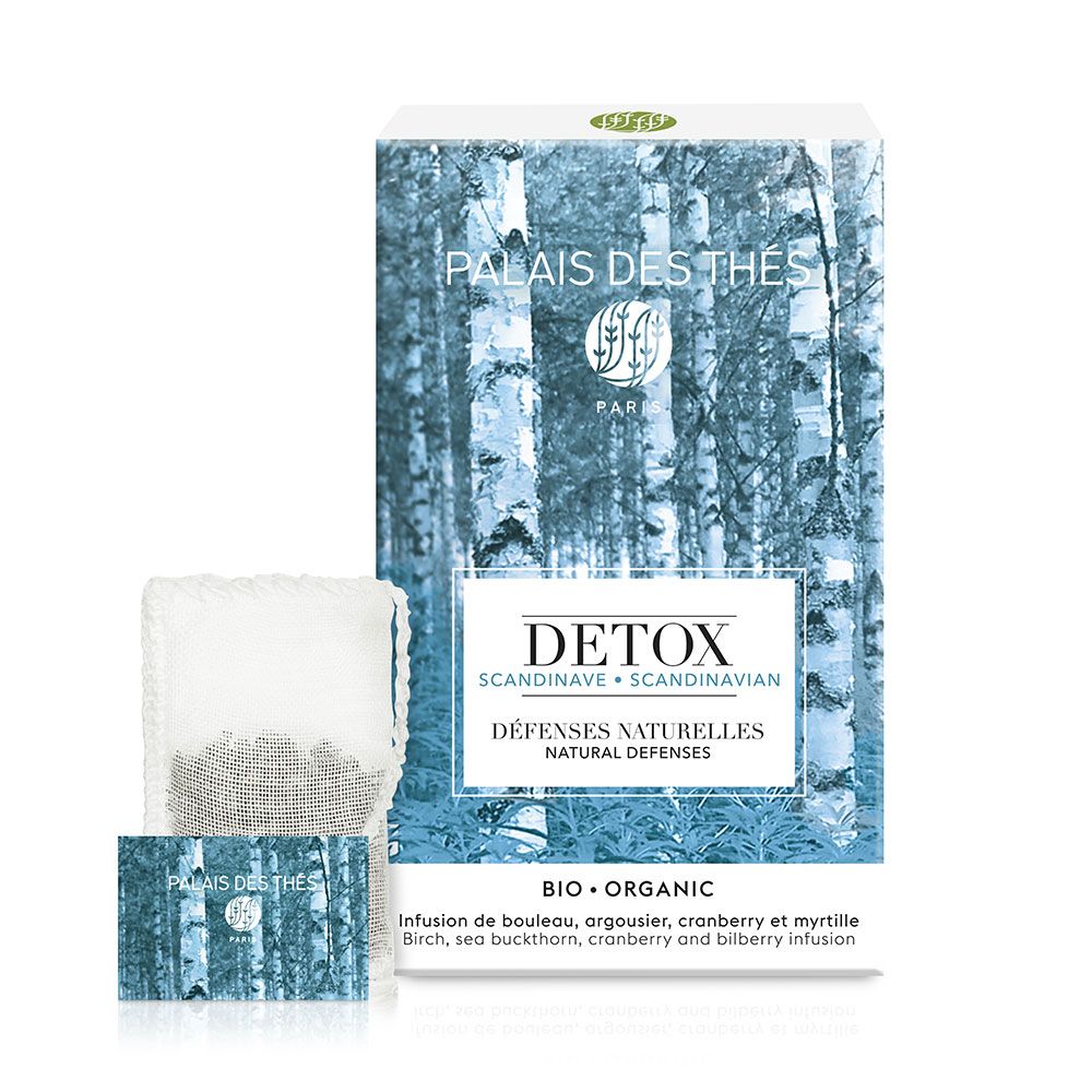 Palais des Thés ORGANIC SCANDINAVIAN NATURAL DEFENSES DETOX TEA (20 TEA BAGS) Herbal Tea