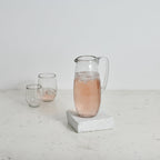 Pebbled Glass Pitcher