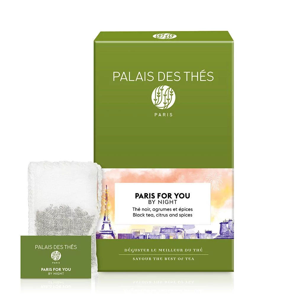 Palais des Thés PARIS FOR HIM BLACK TEA (20 TEA BAGS, ORGANIC)