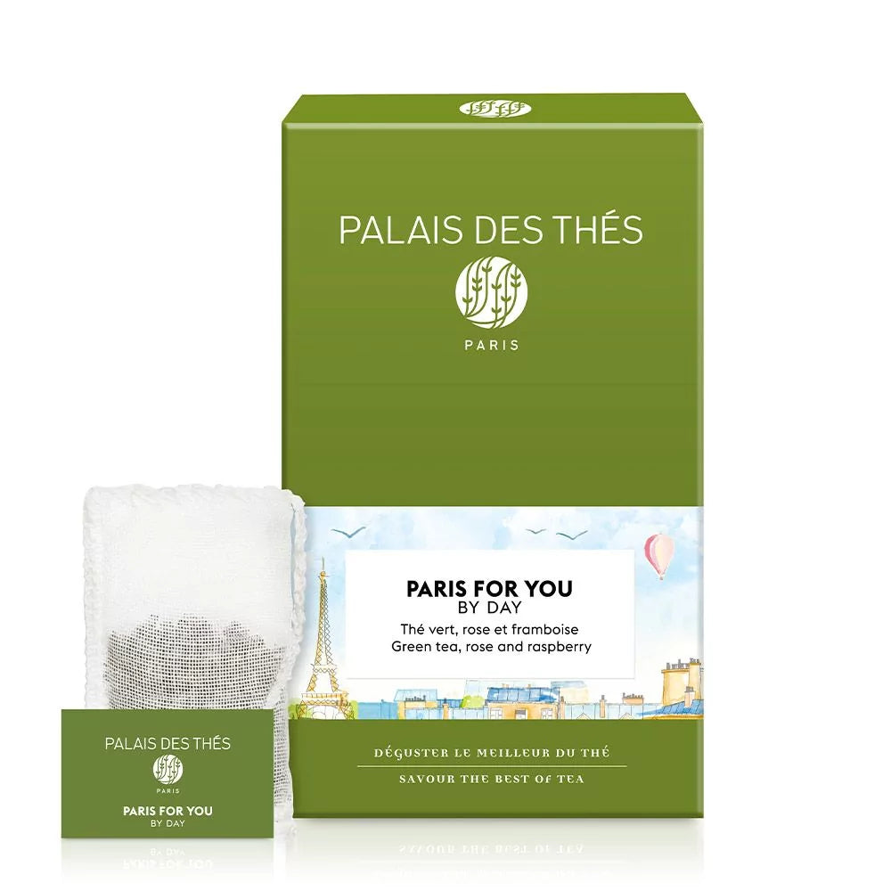 Palais des Thés PARIS FOR HER / PARIS FOR YOU GREEN TEA (20 TEA BAGS, ORGANIC)