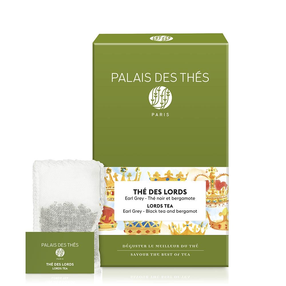Palais des Thés TEA OF LORDS EARL GREY BLACK TEA (20 TEA BAGS)