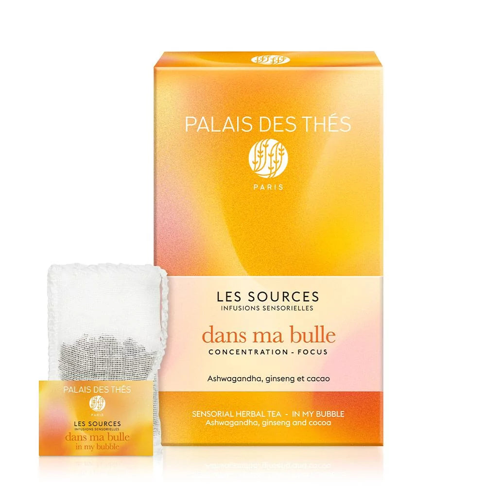 Palais des Thés ORGANIC 'IN MY BUBBLE' SENSORIAL FOCUS HERBAL TEA (20 TEA BAGS)