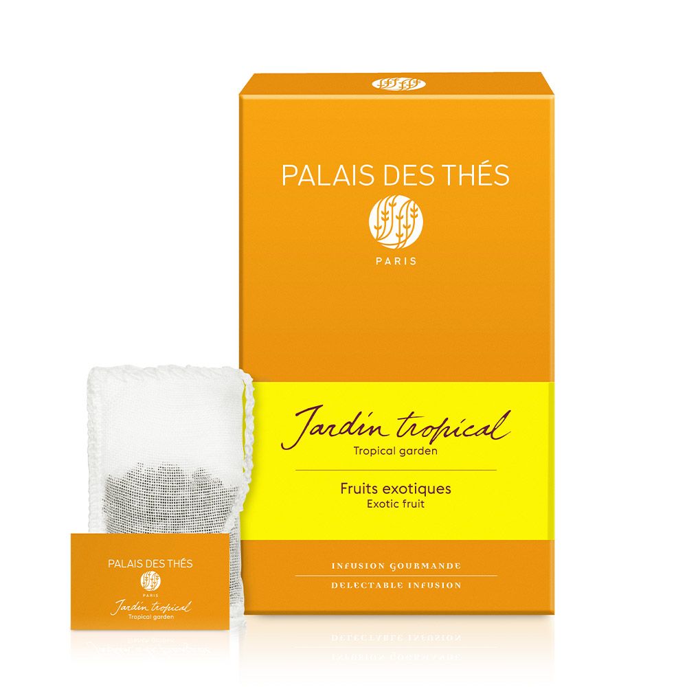 Palais des Thés TROPICAL GARDEN HERBAL TEA (15 TEA BAGS)