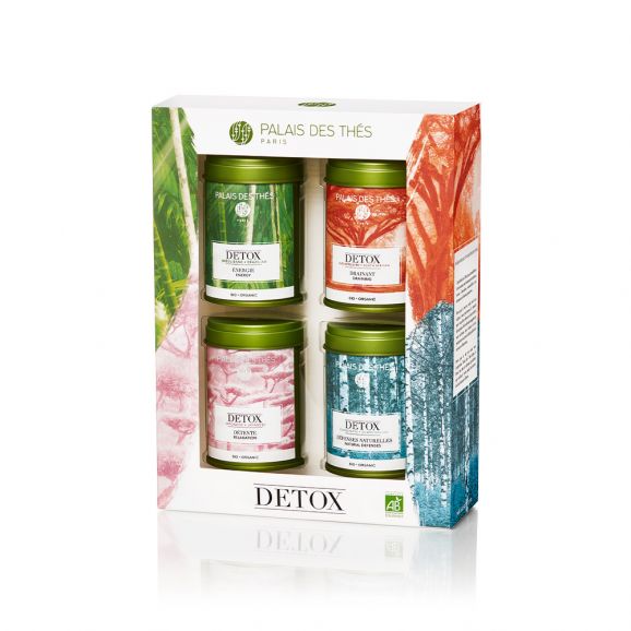 Palais des Thés DETOX MINI VARIETY SET (4 TINS, LOOSE LEAF DETOX TEA) Herbal Tea