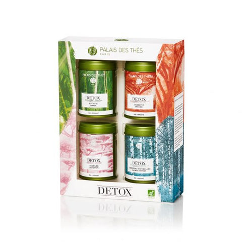 Palais des Thés DETOX MINI VARIETY SET (4 TINS, LOOSE LEAF DETOX TEA) Herbal Tea