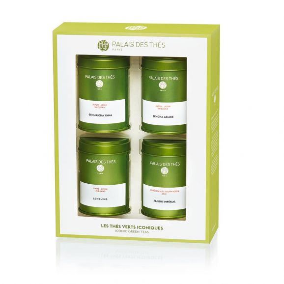 Palais des Thés ICONIC GREEN TEA MINI VARIETY SET (4 TINS, LOOSE LEAF TEA)