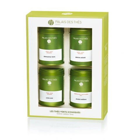 Palais des Thés ICONIC GREEN TEA MINI VARIETY SET (4 TINS, LOOSE LEAF TEA)