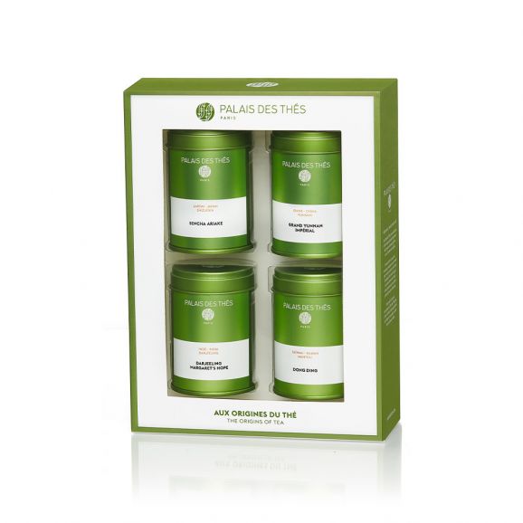 Palais des Thés ORIGINS OF TEA MINI VARIETY SET (4 TINS, LOOSE LEAF TEA)