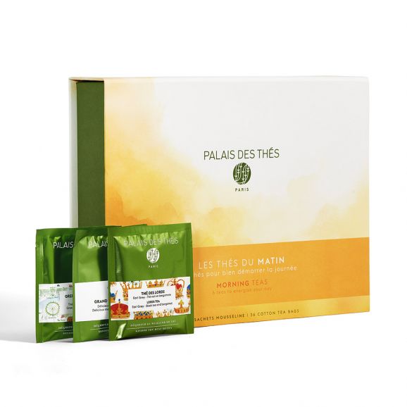 Palais des Thés ASSORTED MORNING TEAS (36 TEA BAG ASSORTMENT GIFT BOX) Green Tea