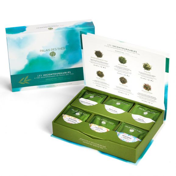 Palais des Thés ASSORTED ESSENTIAL SIGNATURE TEAS (36 ASSORTMENT GIFT BOX) Green Tea
