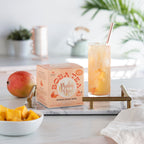 Pinky Up Mango Guava Boba Tea Sachets in packaging, featuring the brand Pinky Up, displayed on a flat surface.